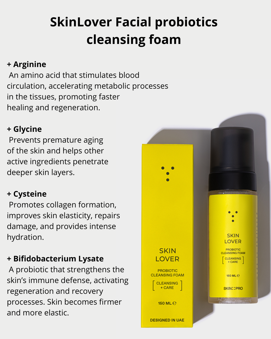 SkinLover probiotics cleansing foam