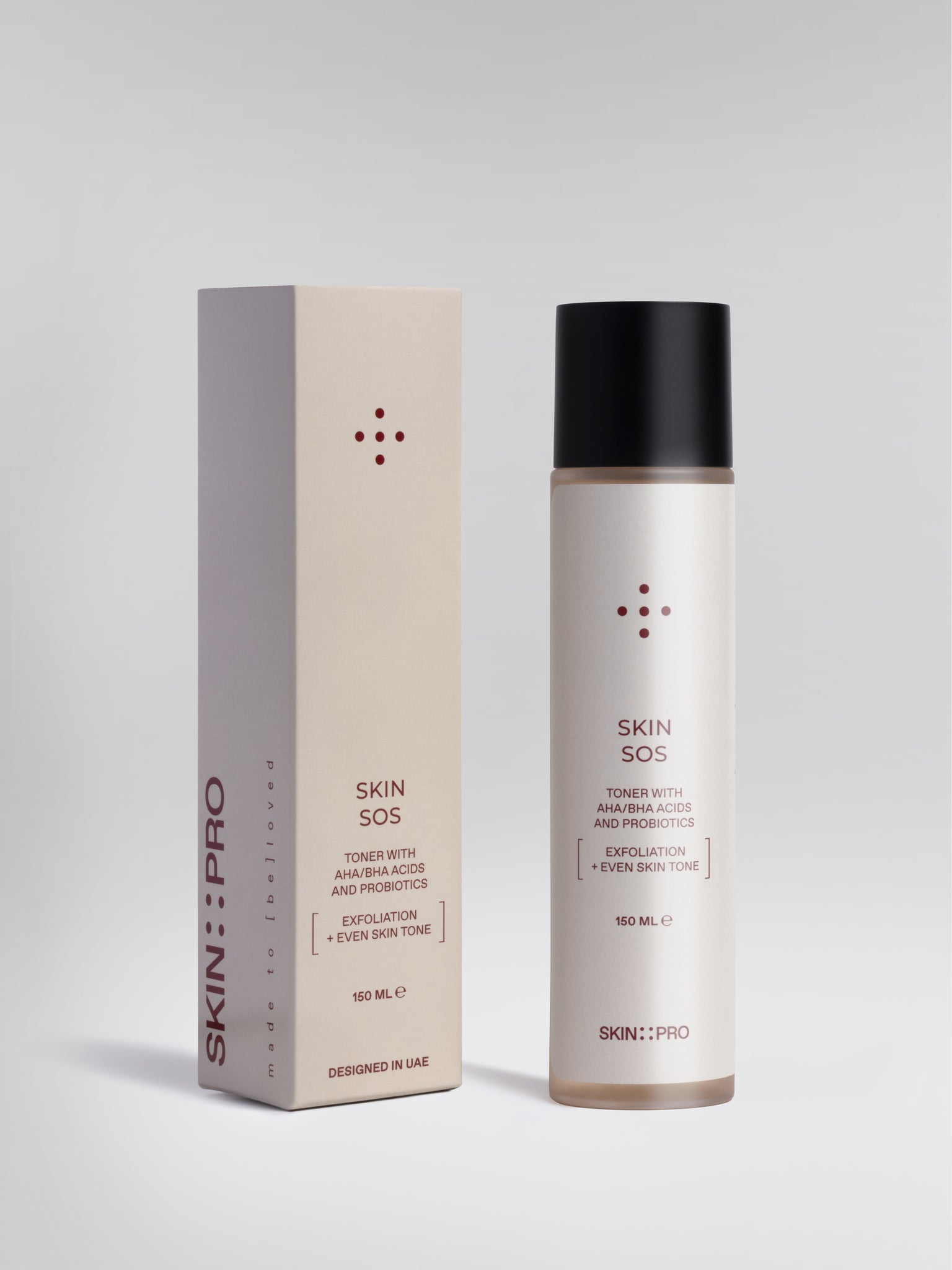 Skin Sos Toner with AHA/BHA acids and probiotics